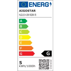 Żarówka reflektorek LED GU10 4.8W RGB+3000K kolorowa i ciepła z pilotem - 8433325418434