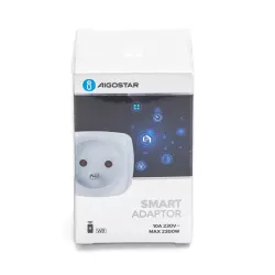 Gniazdko wi-fi AigoSmart adaptator wtyk Schuko typ F 230V/10A - 8433325212261