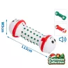 Winylowa zabawka Święty Mikołaj z płatkami śniegu piszcząca zabawka dla psa 13x5cm - 8719138144440