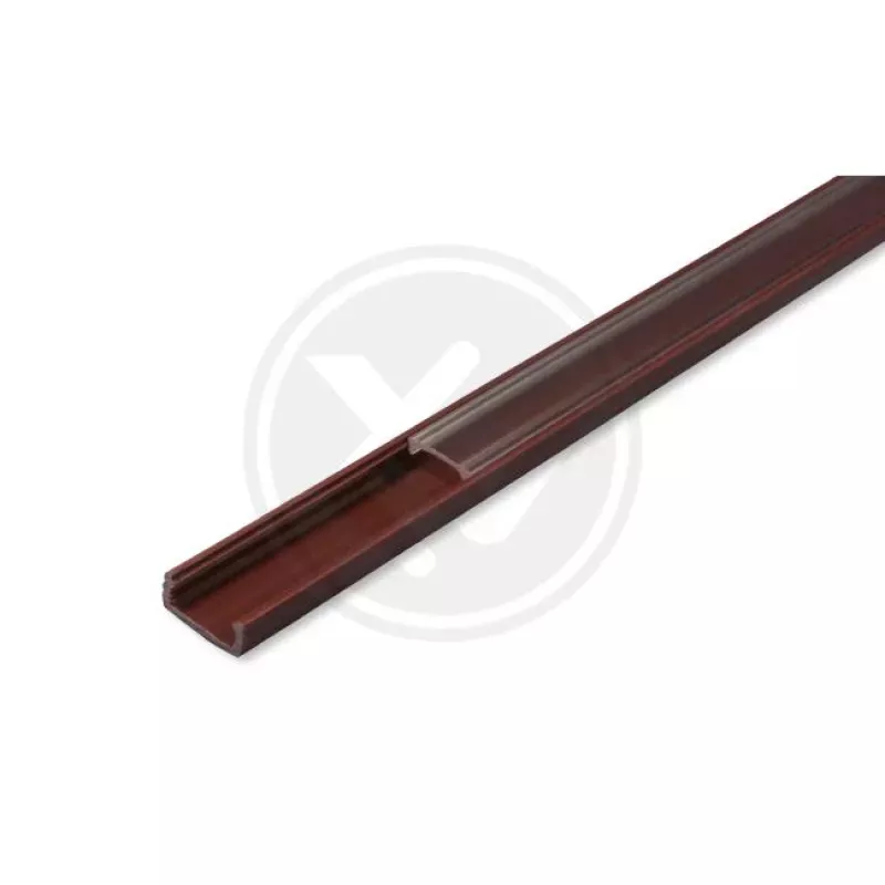 Profil LED PCV 16x7 Slim brązowy 2m Transparentny - 5908263382893
