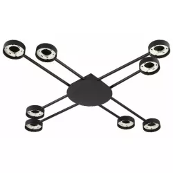 Żyrandol LED GX53 Zibo x8 czarny-5904703032182
