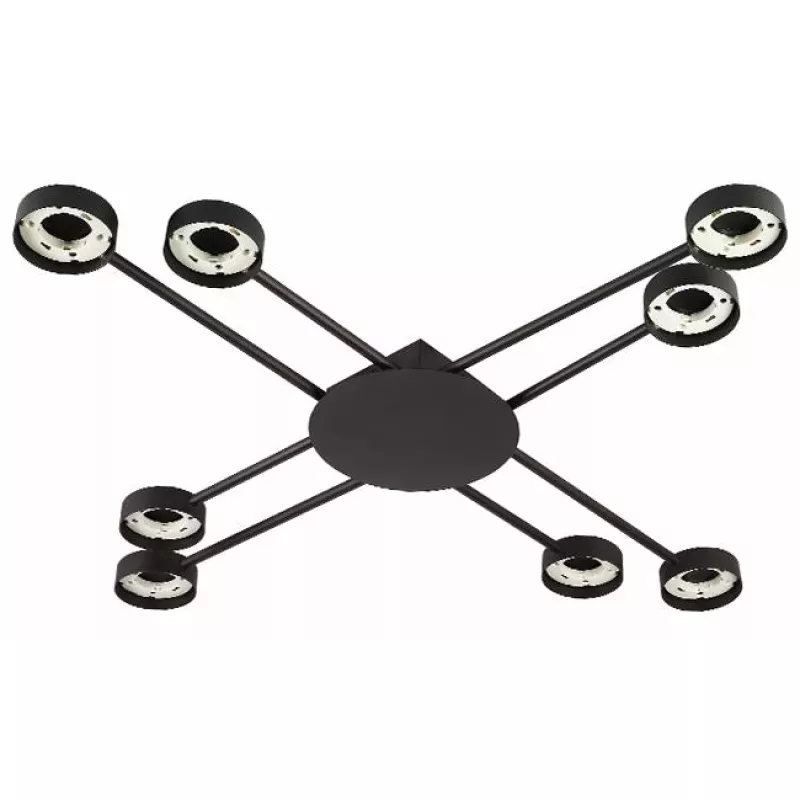 Żyrandol LED GX53 Zibo x8 czarny-5904703032182