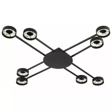 Żyrandol LED GX53 Zibo x8 czarny-5904703032182