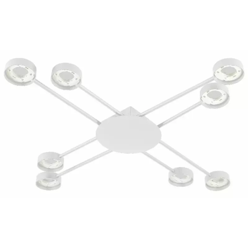 Żyrandol LED GX53 Zibo x8 biały-5904703032199