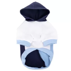 Bluza z kapturem dla psa rozmiar M 30cm kolorowa miękka i ciepła - 8719138142125