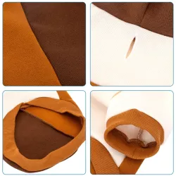 Bluza z kapturem dla psa rozmiar M 30cm kolorowa miękka i ciepła - 8719138142125