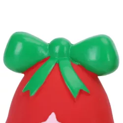 Zabawka dla psa dzwonek świąteczny z kokardą lub w paski 7-8.7cm - 8719138144860