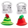 Zabawka dla psa dzwonek świąteczny z kokardą lub w paski 7-8.7cm - 8719138144860