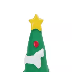 Gryzak świąteczny dla psa choinka z piszczałką - długość 21cm - 8719138144877