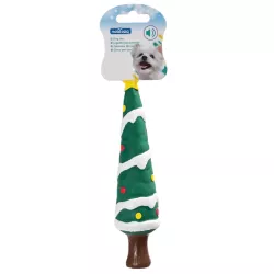 Gryzak świąteczny dla psa choinka z piszczałką - długość 21cm - 8719138144877