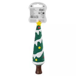 Gryzak świąteczny dla psa choinka z piszczałką - długość 21cm - 8719138144877