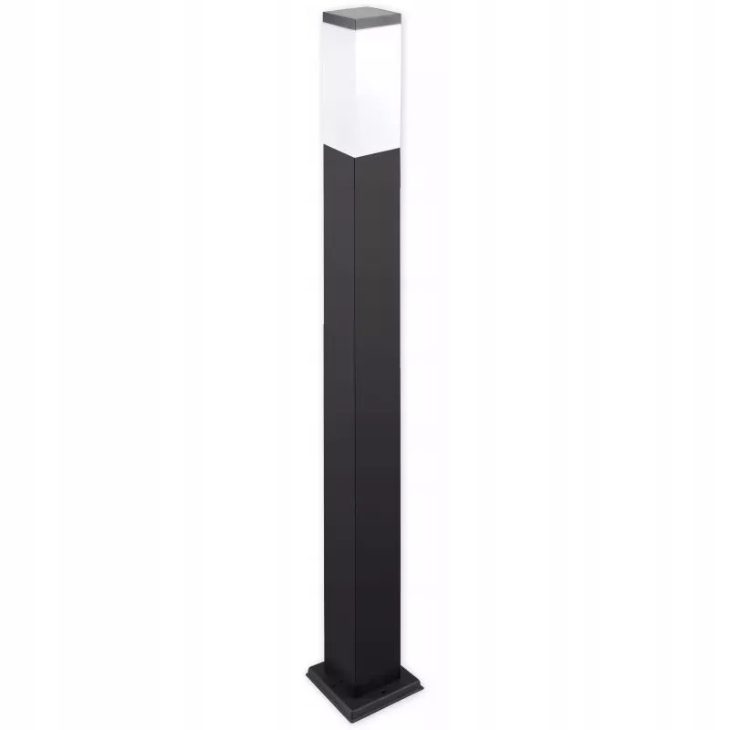 LAMPA OGRODOWA STOJĄCA słupek oświetlający ogród czarny 0,8m gniazdo E27-5903002033807