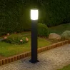 LAMPA OGRODOWA STOJĄCA słupek oświetlający ogród czarny 0,8m gniazdo E27-5903002033807
