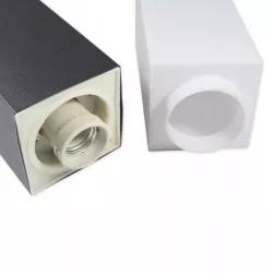 LAMPA OGRODOWA STOJĄCA słupek oświetlający ogród czarny 0,8m gniazdo E27-5903002033807