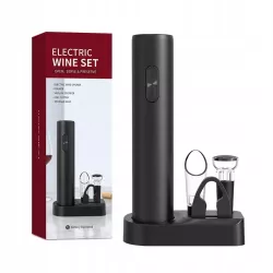 Elektryczny korkociąg otwieracz do wina obcinacz s-5905489941019