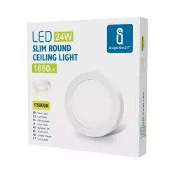 Plafon LED natynkowy okrągły 24W 3000K ciepła, śr. 24,65 cm - 8433325183721
