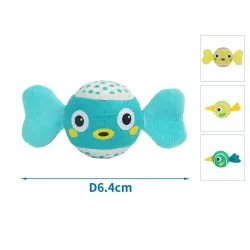 Miękka piszcząca zabawka dla psa w kształcie cukierka D6.4cm - 8719138143962