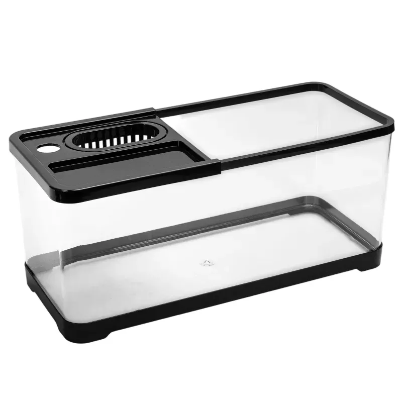 Akwarium z pokrywką i karmnikiem 20L małe na biurko 47.5x20.5x21cm - 8719138147687