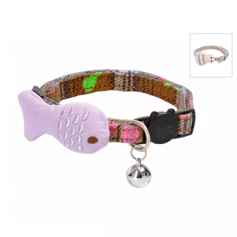 Elegancka obroża dla kota z dzwoneczkiem, XS, L25-34cm - 8719138143559