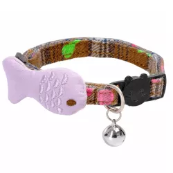 Elegancka obroża dla kota z dzwoneczkiem, XS, L25-34cm - 8719138143559