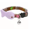 Elegancka obroża dla kota z dzwoneczkiem, XS, L25-34cm - 8719138143559