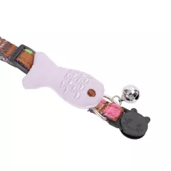 Elegancka obroża dla kota z dzwoneczkiem, XS, L25-34cm - 8719138143559