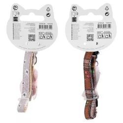 Elegancka obroża dla kota z dzwoneczkiem, XS, L25-34cm - 8719138143559