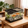 Mini akwarium z pokrywką i karmnikiem 10,5L na biurko 30x19x18.5cm - 8719138147663