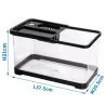 Akwarium z pokrywką i karmnikiem 16L kompaktowe na biurko 37.5x20.5x21cm - 8719138147670