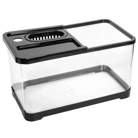 Akwarium z pokrywką i karmnikiem 16L kompaktowe na biurko 37.5x20.5x21cm - 8719138147670