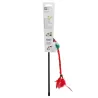 Wędka do zabawy z kotem ze świątecznym skrzatem, patyk 40 cm - 8719138144273