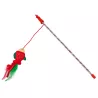 Wędka do zabawy z kotem z czerwoną rybką, patyk 40 cm - 8719138144297