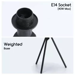 Metalowa Lampa Stołowa bez źródła światła E14 - 8433325212568