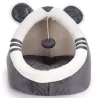 Legowisko dla kota w kształcie misia z piłeczką, L38*W38*H35cm - 8719138073047