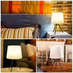 Metalowa Lampa Stołowa bez źródła światła E14 - 8433325212568