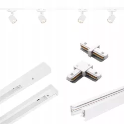 Zestaw Szynoprzewód Szyna 2m + 4x Lampa GU10 LED Oświetlenie szynowe-5904703012047