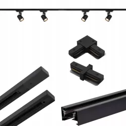 Zestaw Szynoprzewód Szyna 2m + 4x Lampa GU10 LED Oświetlenie szynowe-5904703012030