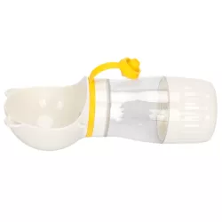 Przenośna butelka na wodę z pojemnikiem na karmę dla psa i kota 22.5cm - 8719138147649