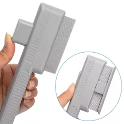Grzebień do usuwania sierści dla psa i kota, dwustronny, 19cm - 8719138147311