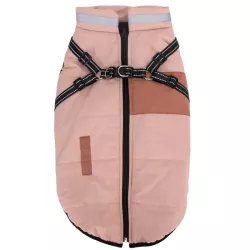 Płaszcz zimowy dla psa ze zintegrowaną uprzężą, rozmiar L, długość grzbietu 35cm - 8719138141258