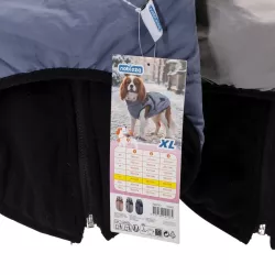 Płaszcz zimowy dla psa ze zintegrowaną uprzężą, rozmiar XL, długość grzbietu 40cm - 8719138141265