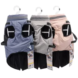 Płaszcz zimowy dla psa ze zintegrowaną uprzężą, rozmiar XXL, długość grzbietu 45cm - 8719138141272