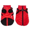 Płaszcz zimowy dla psa pikowany ze zintegrowaną uprzężą, rozmiar XL, długość grzbietu 40cm - 8719138141333