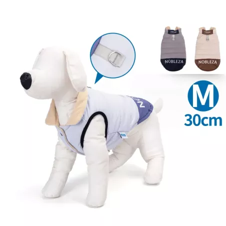 Płaszcz zimowy dla psa z kołnierzem, rozmiar M, 30cm - 8719138141371