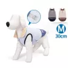 Płaszcz zimowy dla psa z kołnierzem, rozmiar M, 30cm - 8719138141371