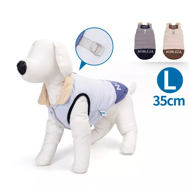 Kurtka zimowa dla psa z rozkładanym kołnierzem rozmiar L długość 35cm - 8719138141388