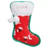 Pluszowa zabawka dla psa but świąteczny z Mikołajem lub choinką 25cm - 8719138144747