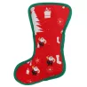 Pluszowa zabawka dla psa but świąteczny z Mikołajem lub choinką 25cm - 8719138144747