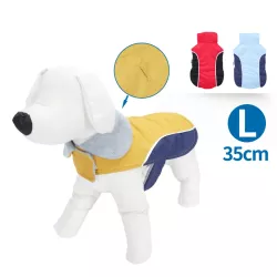 Kurtka zimowa dla psa z rozkładanym kołnierzem, rozmiar L - 35cm - 8719138141562