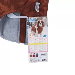 Kurtka zimowa dla psa z stałym kołnierzem rozmiar M - długość 30cm - 8719138141623